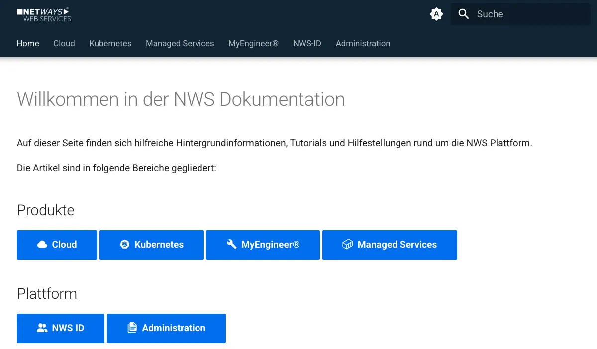 Relaunch of the NWS docs