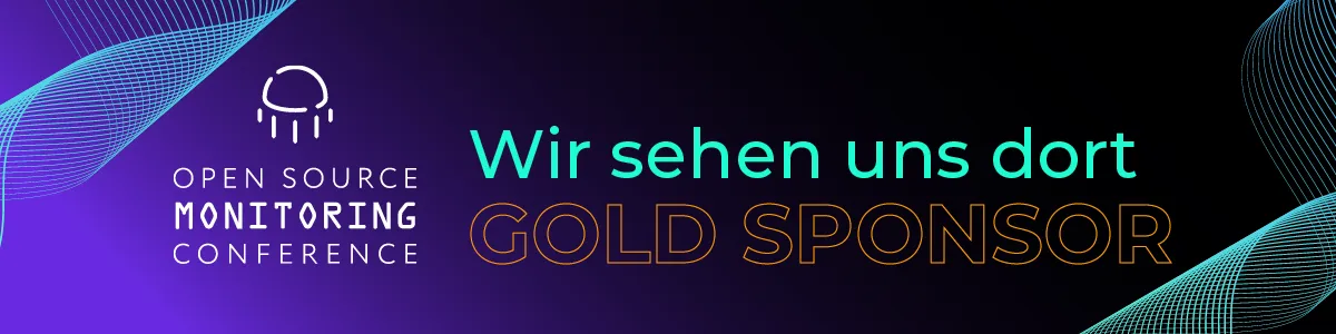 Open Source Monitoring Conference - Wir sehen uns dort - Gold Sponsor