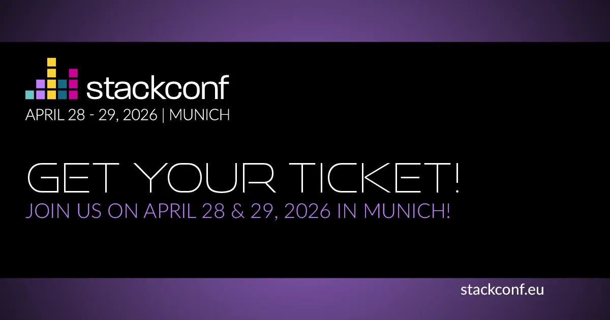 Get your ticket for stackconf