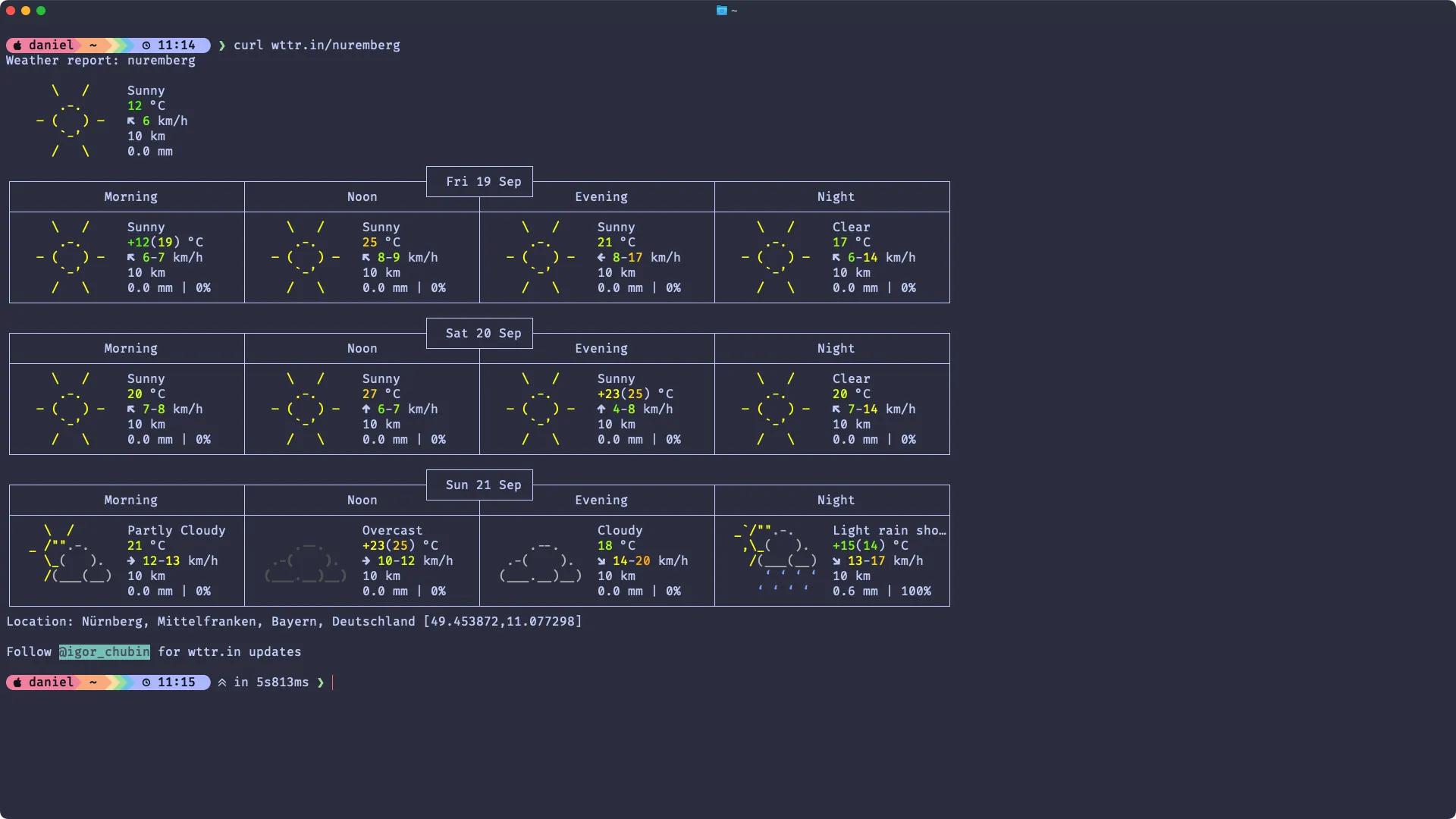 wttr.in example